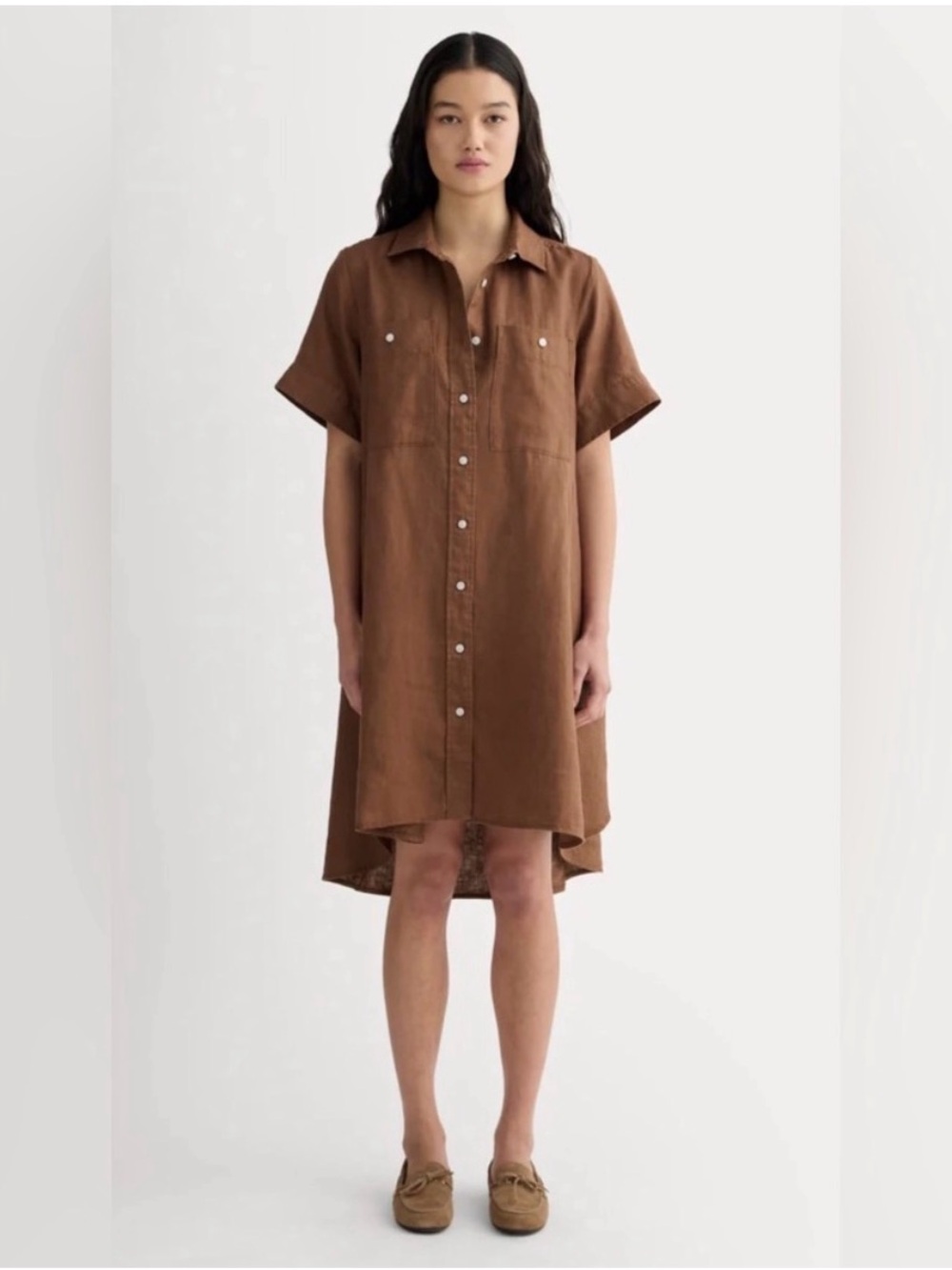 Everlane Daytripper Linen Shirt Dress - S